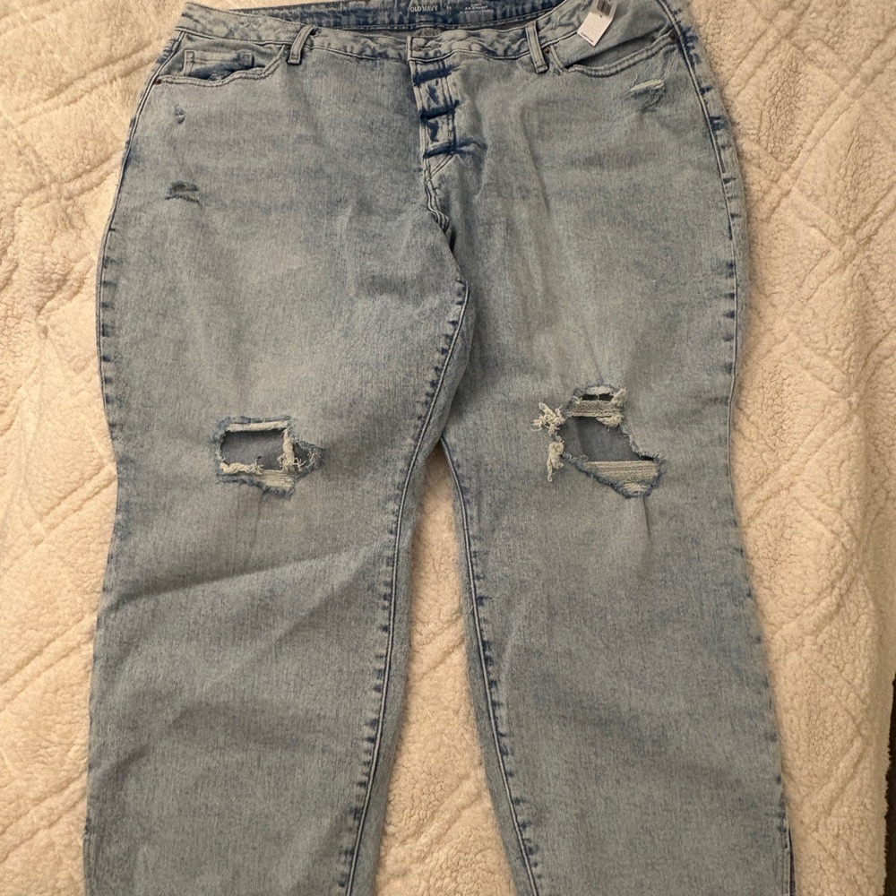 Old Navy Light Blue Boyfriend Jeans